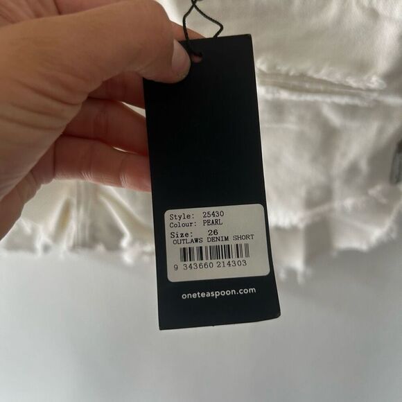 One Teaspoon Pearl Outlaws Mid-Length Shorts Size 26 Classic Boho Hippie Coastal - Picture 5 of 13